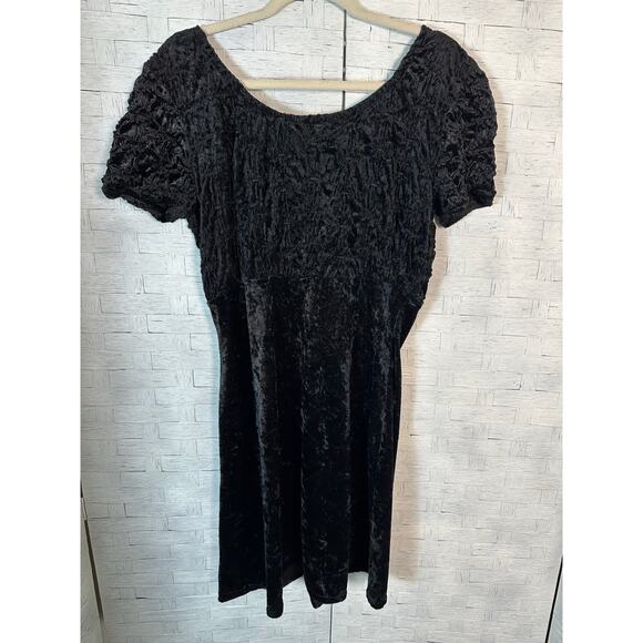 Vintage velvet dress city triangle romantic vamp whimsyGoth loose marked top - Picture 2 of 8